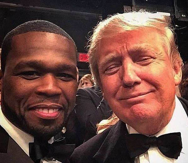 You are currently viewing États-Unis : 50 Cent pense que “les afro-américains s’identifient à Trump”, le hip-hop devenu pro-Trump ?