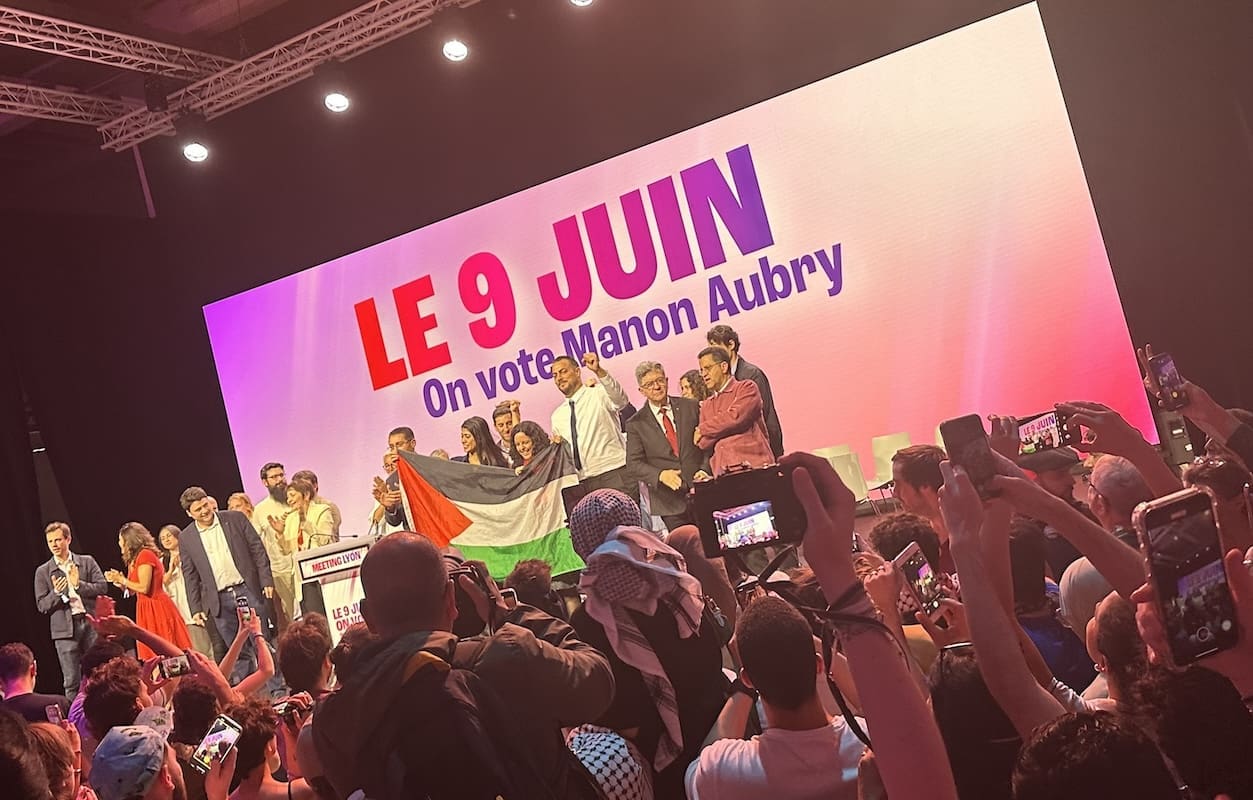 You are currently viewing Européennes 2024 : La France Insoumise confirme son engagement pour Gaza lors de son dernier meeting à Lyon