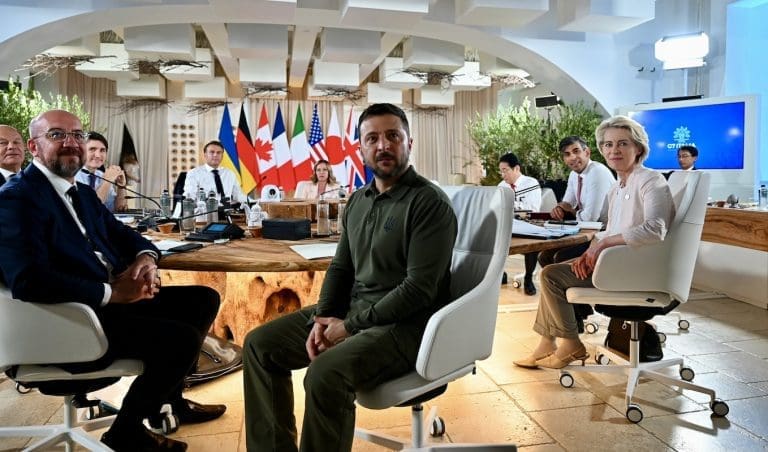 Lire la suite à propos de l’article Les dirigeants du G7 accordent un prêt de 50 milliards de dollars pour armer l’Ukraine