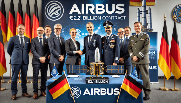 Lire la suite à propos de l’article Airbus scelle un contrat de 2,1 Milliards d’Euros avec l’armée allemande pour des satellites militaires
