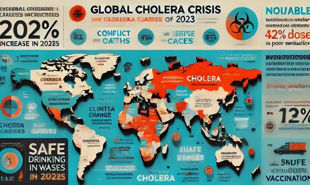 You are currently viewing L’OMS s’alarme de l’augmentation des décès dus au choléra en 2023 alors qu’ils étaient plus nombreux en 2017