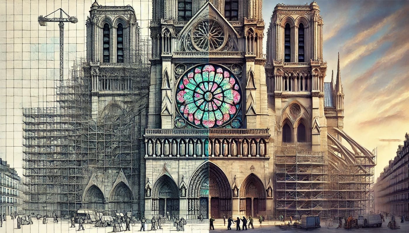 You are currently viewing Vitraux contemporains à Notre-Dame de Paris : Emmanuel Macron persiste malgré la controverse