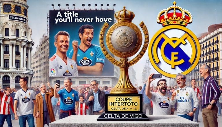 Lire la suite à propos de l’article Foot : Le Celta de Vigo trolle le Real Madrid avec un titre que le club madrilène « n’aura jamais »