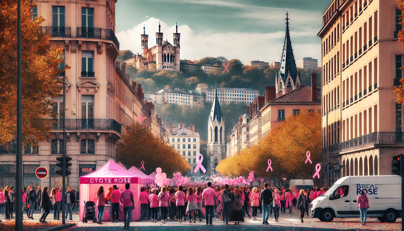 You are currently viewing Octobre Rose à Lyon : Mobilisation et sensibilisation au cancer du sein