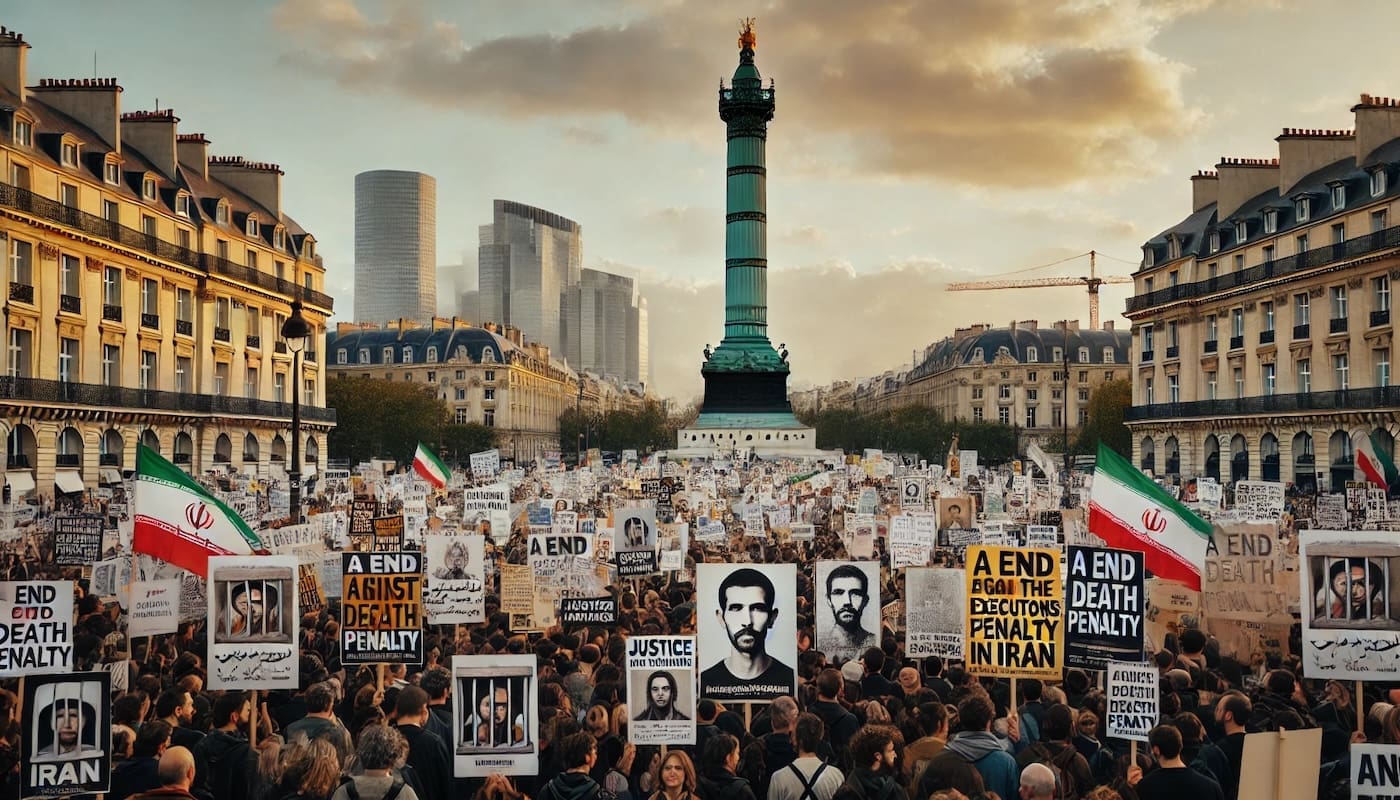 You are currently viewing Paris : Une manifestation contre l’intensification des exécutions en Iran depuis l’élection de Pezeshkian