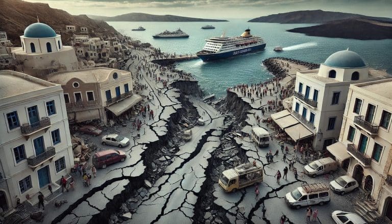 Lire la suite à propos de l’article Grèce : L’île de Santorin secouée par des séismes à répétition, des milliers d’habitants fuient