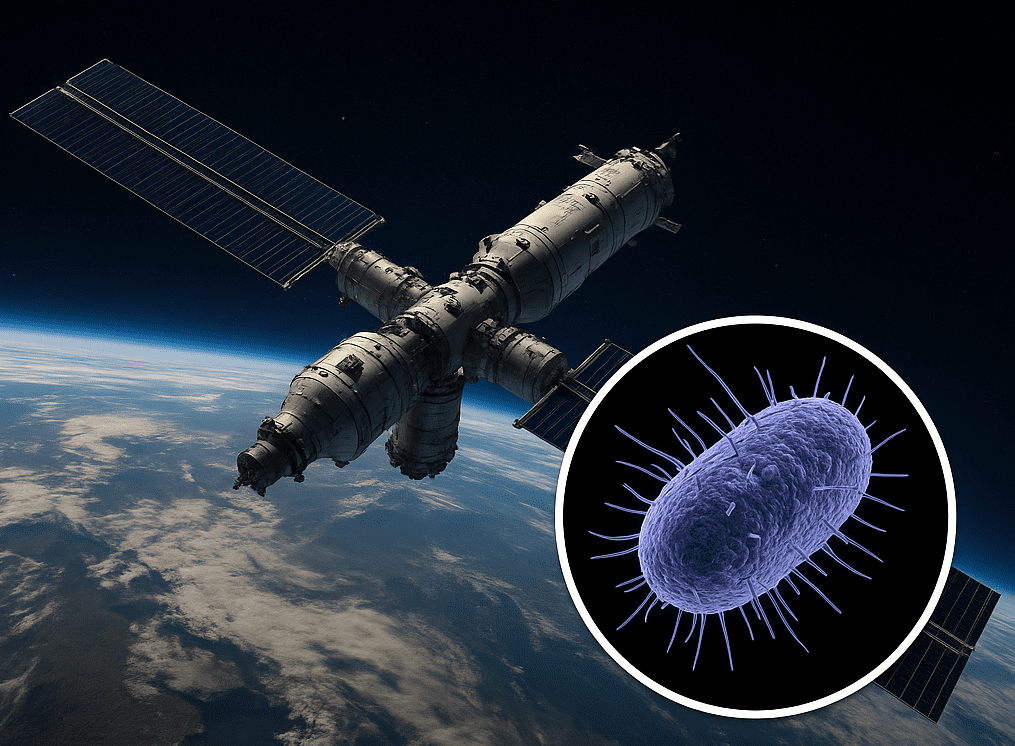 You are currently viewing Espace : une nouvelle espèce bactérienne découverte à bord de la station spatiale chinoise Tiangong
