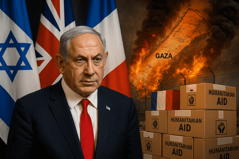 Lire la suite à propos de l’article Israël : Netanyahu défie Londres, Paris et Ottawa après leur appel à un cessez-le-feu à Gaza