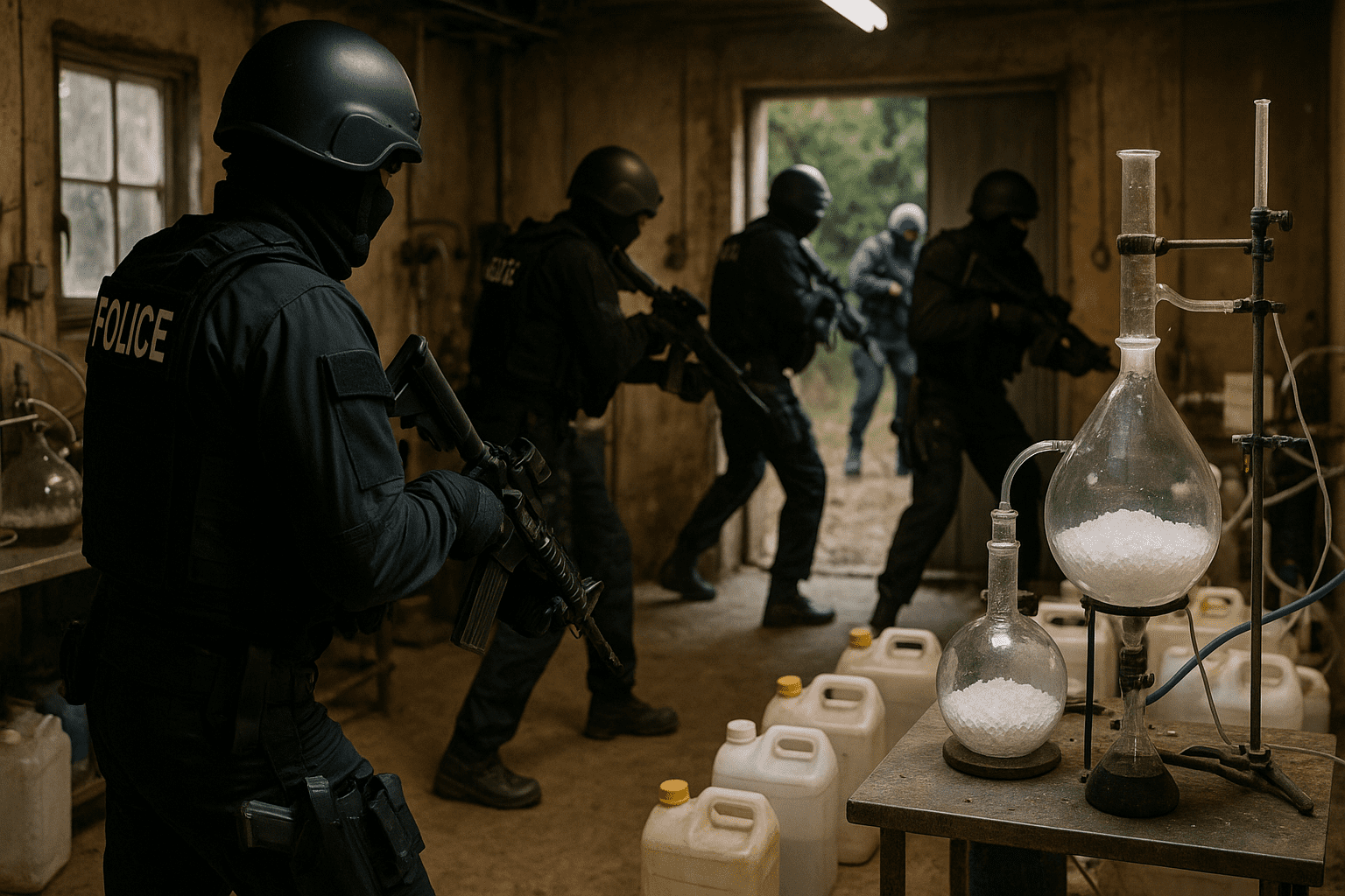 You are currently viewing Var : démantèlement d’un laboratoire de méthamphétamine lié au cartel de Sinaloa