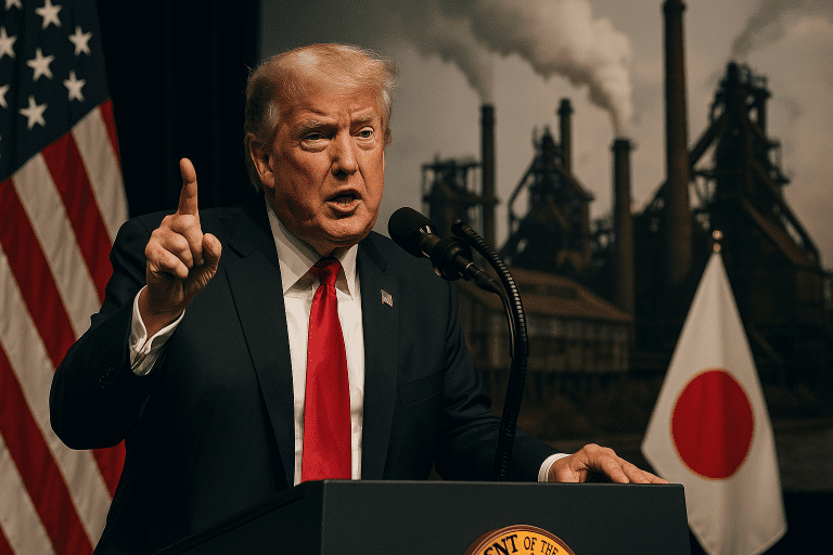Lire la suite à propos de l’article Pittsburgh : Trump double les droits de douane sur l’acier et valide la reprise de US Steel