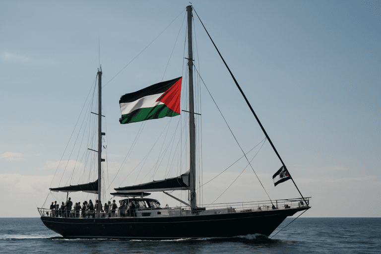 Lire la suite à propos de l’article Gaza : Rima Hassan et Greta Thunberg à bord d’un bateau humanitaire sous tension
