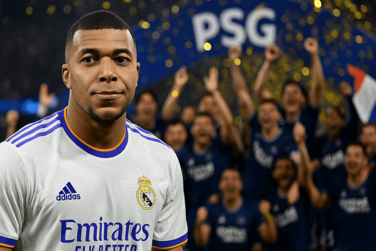 Lire la suite à propos de l’article Paris : Kylian Mbappé félicite le PSG après son sacre historique en Ligue des champions, malgré un conflit toujours en cours