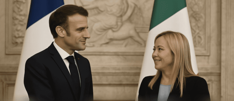 Lire la suite à propos de l’article Rome : Macron et Meloni affichent leur complicité malgré les tensions