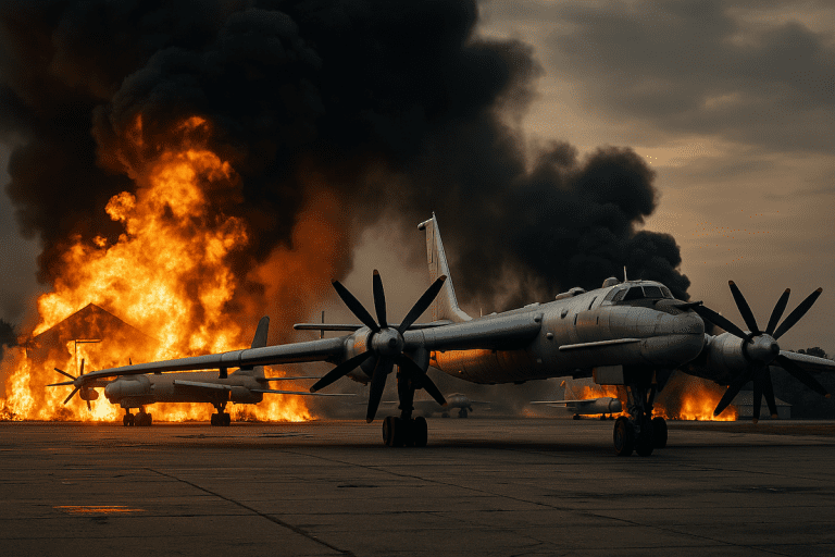 Lire la suite à propos de l’article Russie : les lourdes pertes infligées par l’opération “Toile d’araignée”