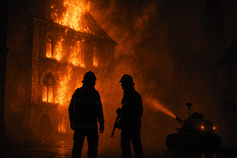 Lire la suite à propos de l’article Tragédie à Laon : Deux jeunes pompiers perdent la vie dans l’incendie d’un immeuble historique