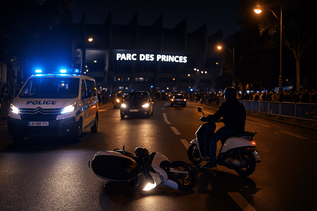 You are currently viewing Tragédie à Paris : un homme décède en scooter lors des célébrations de la victoire du PSG en Ligue des Champions