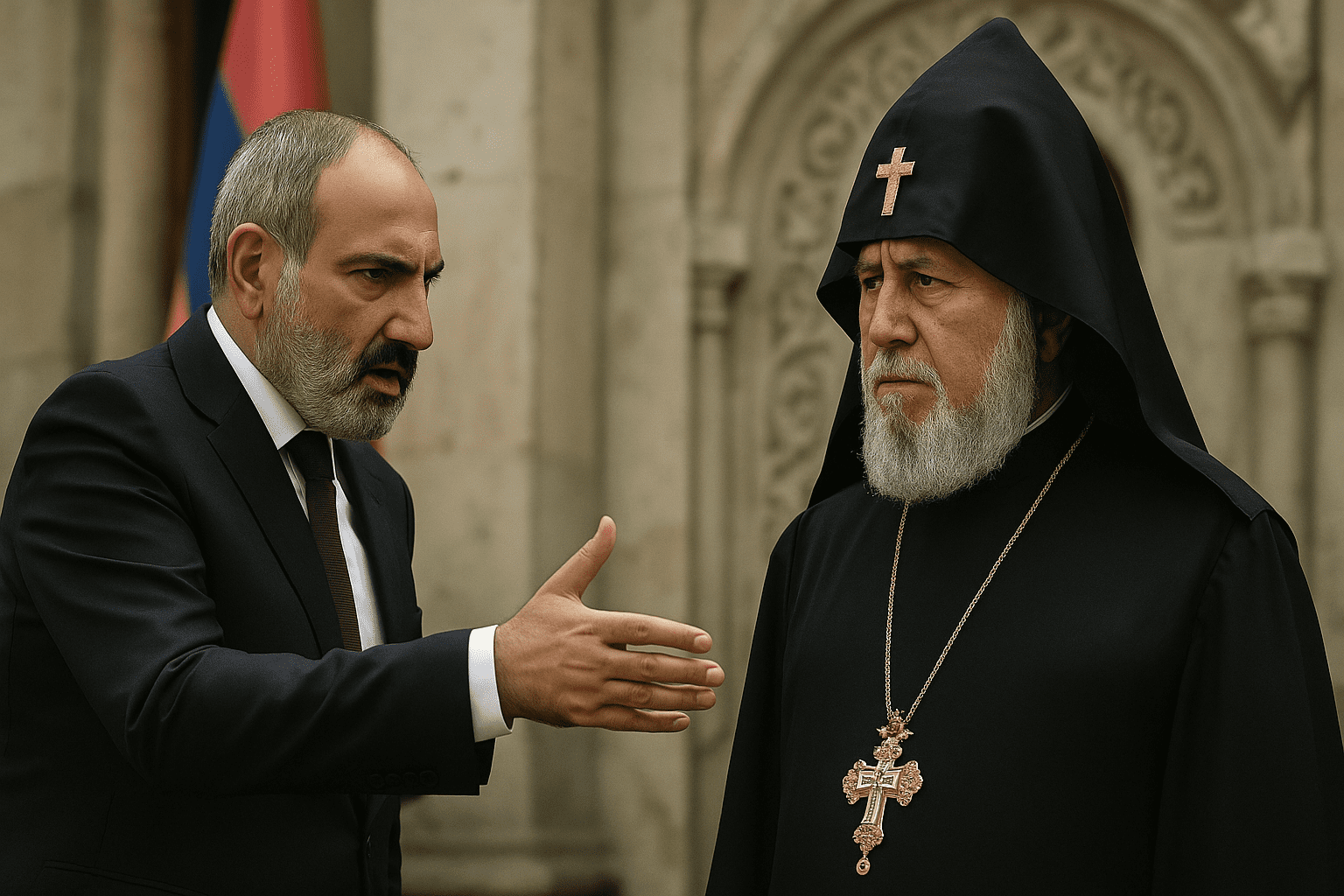 You are currently viewing Arménie : le Premier ministre menace la tête de l’Église