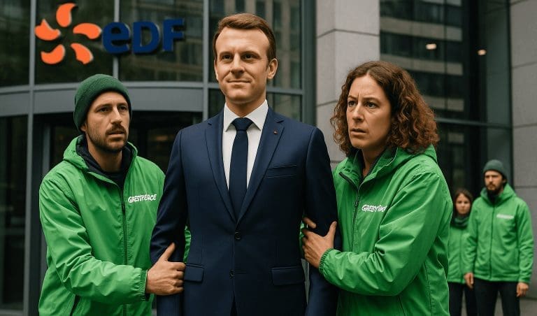 Lire la suite à propos de l’article Greenpeace : opération choc contre la politique énergétique française