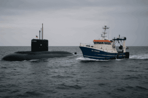 Lire la suite à propos de l’article Bretagne : un sous-marin d’attaque russe fait surface près d’un chalutier français