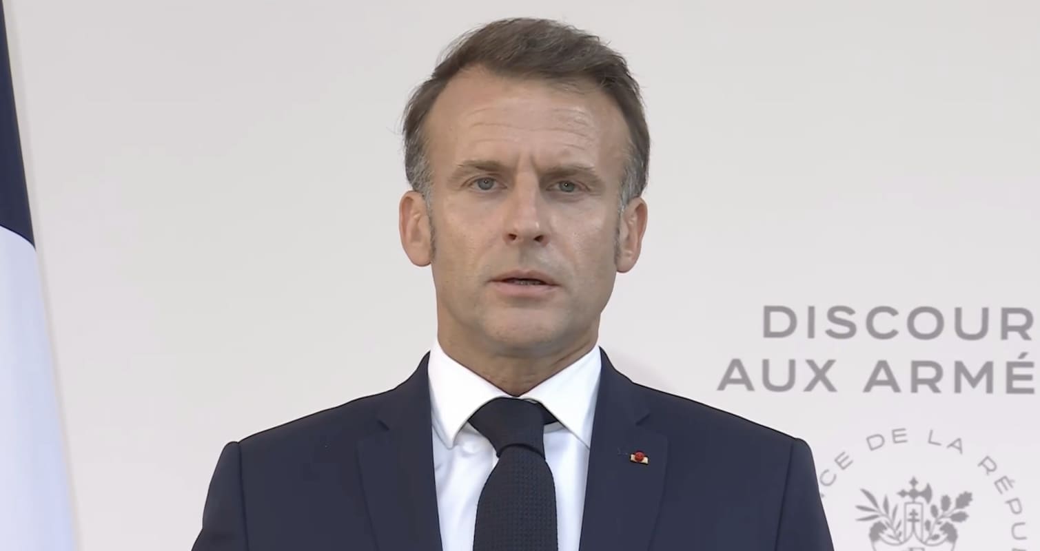 Emmanuel Macron. Image : Capture d'écran compte X de l'Elysée.