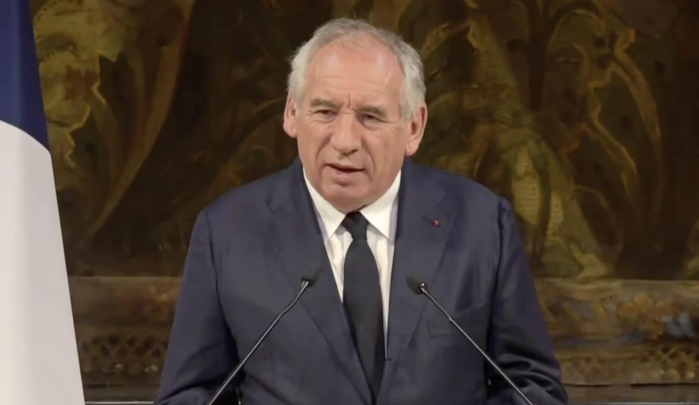 François Bayrou. Image : Capture d'écran compte X du gouvernement.