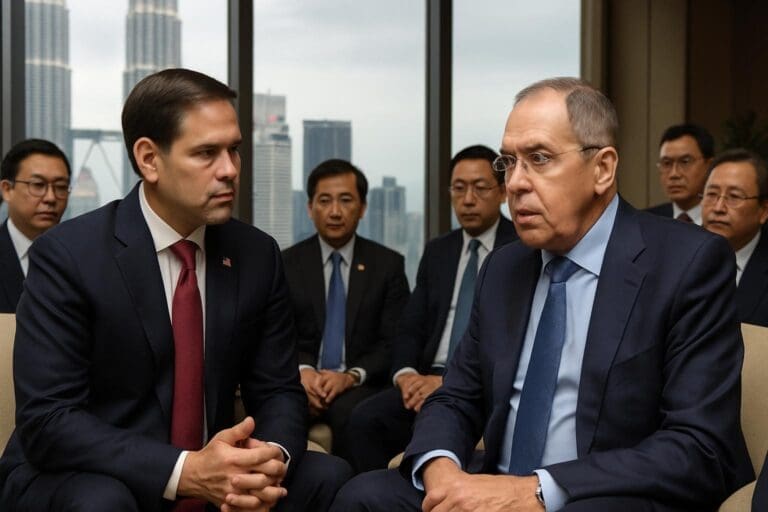 Lire la suite à propos de l’article Russie-Ukraine : Marco Rubio rencontre Lavrov après une nouvelle attaque russe sur Kiev