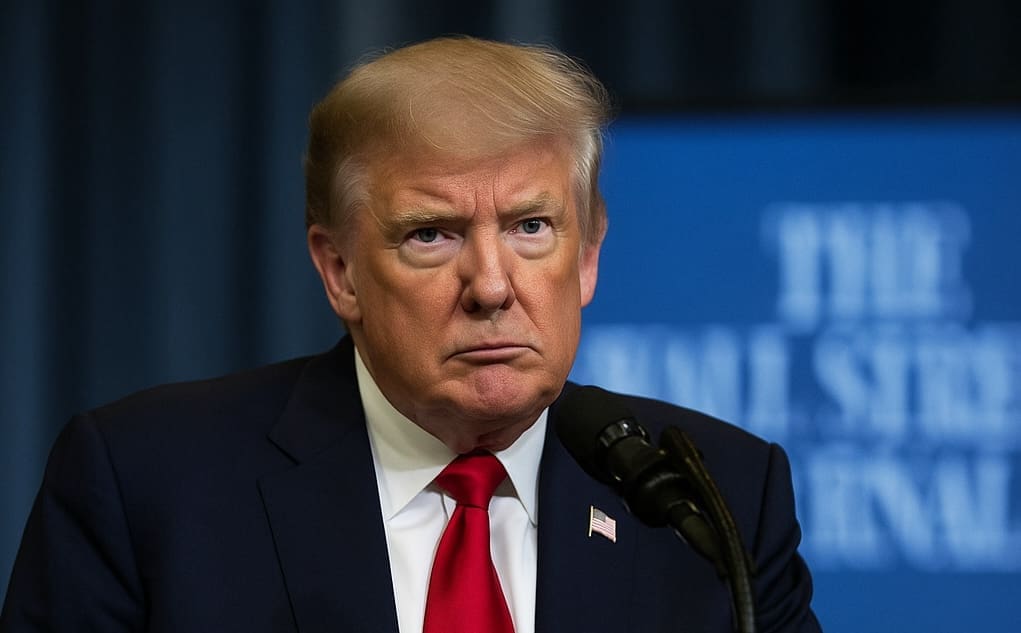 You are currently viewing Affaire Epstein : Trump menace de poursuivre le Wall Street Journal après la publication d’une lettre salace qui lui est attribuée