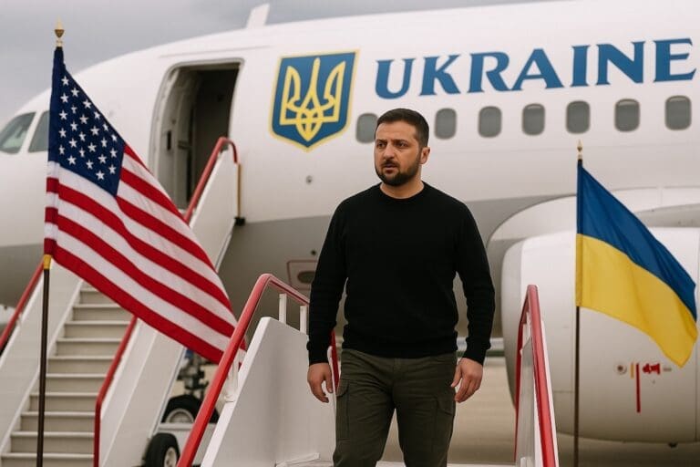 Lire la suite à propos de l’article Guerre en Ukraine : Zelensky arrive à Washington et déclare que « la Crimée n’aurait jamais du être abandonnée »