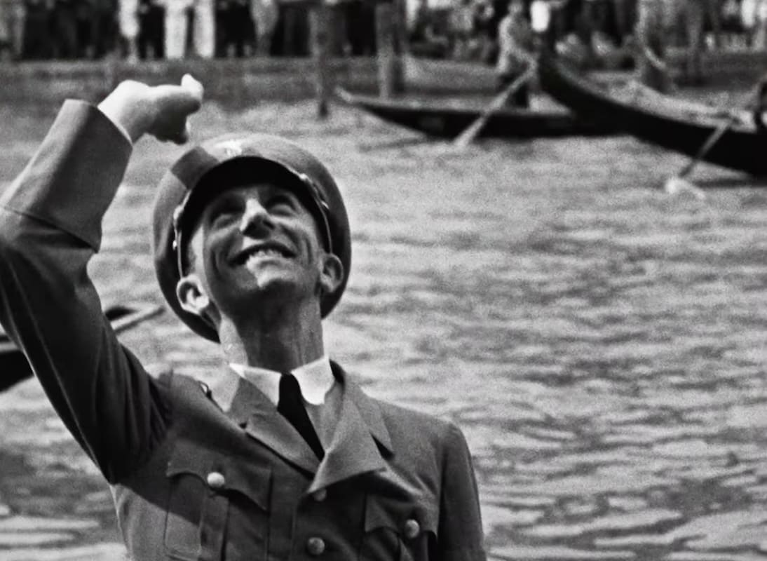 Joseph Goebbels à la Mostra de Venise en 1936. Photo : DR