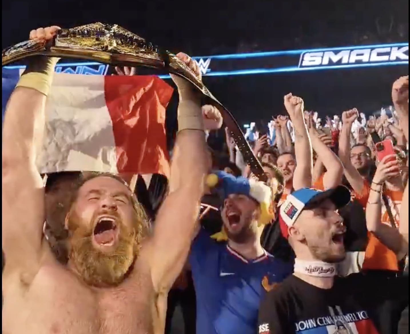 Sami Zayn. Photo : capture d'écran compte X de la WWE
