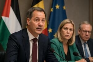 Lire la suite à propos de l’article Belgique : un « compromis à la belge » sur Gaza évite la crise gouvernementale