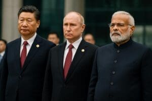 Lire la suite à propos de l’article Sommet de Tianjin : Xi, Poutine et Modi unis contre « l’unilatéralisme occidental »