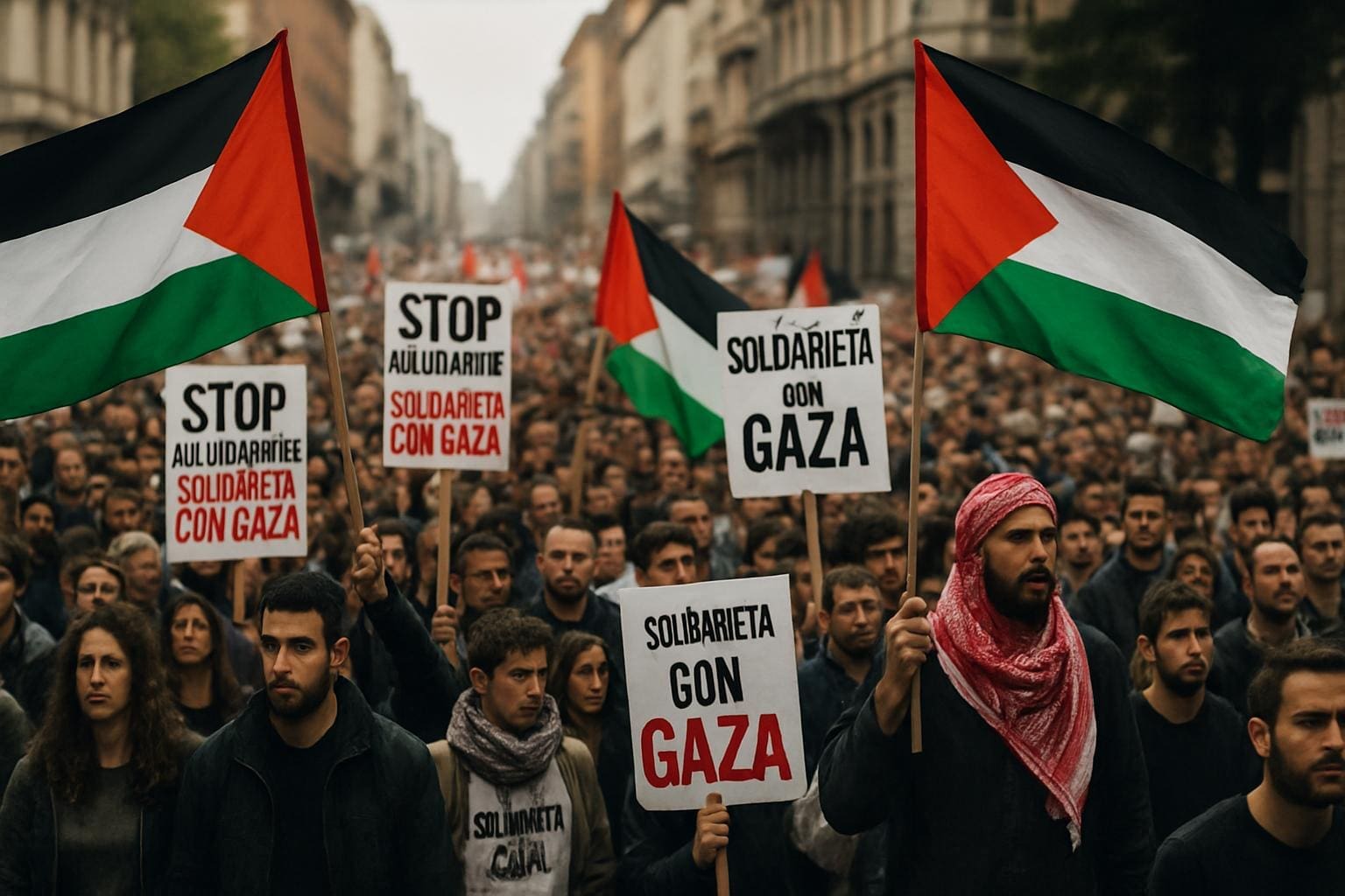 You are currently viewing Italie : grève générale et marée humaine dans les rues pour Gaza