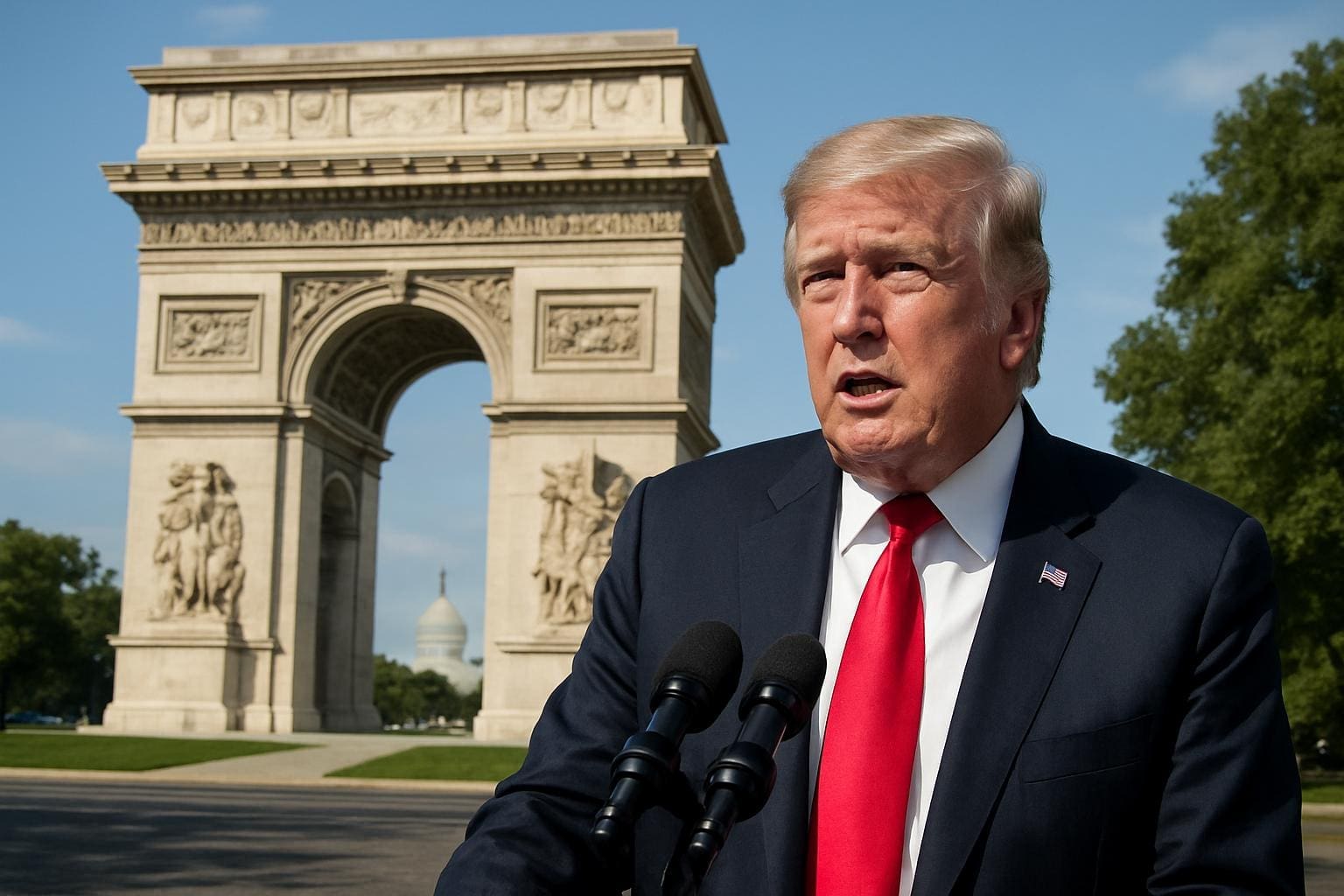 You are currently viewing Arc de triomphe : le projet controversé de Donald Trump pour les 250 ans des États-Unis
