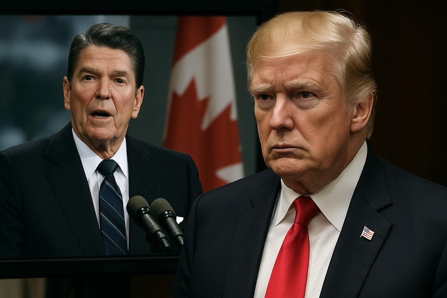 You are currently viewing Commerce : Trump rompt les négociations avec le Canada après une publicité jugée “insultante”