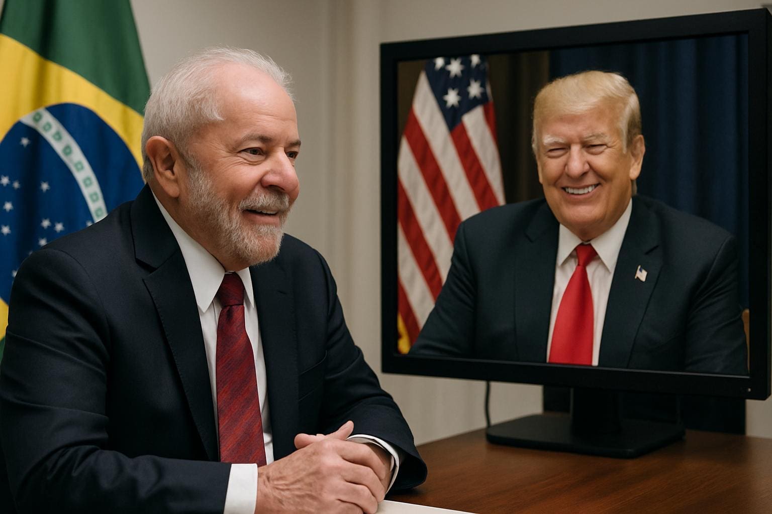 You are currently viewing Brésil–États-Unis : dialogue entre Lula et Trump, une gifle politique pour le camp Bolsonaro