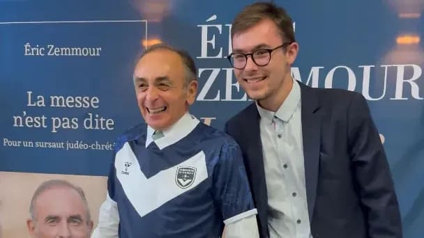 You are currently viewing Foot : Les Girondins de Bordeaux fustigent Eric Zemmour après une vidéo où il porte leur maillot