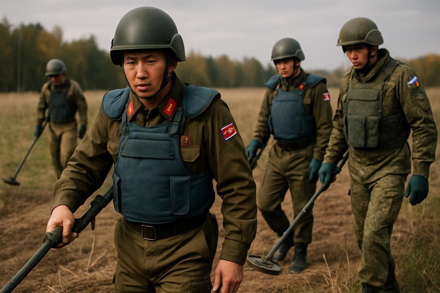 You are currently viewing Russie–Corée du Nord : des “frères d’armes” nord-coréens déminent la région de Koursk