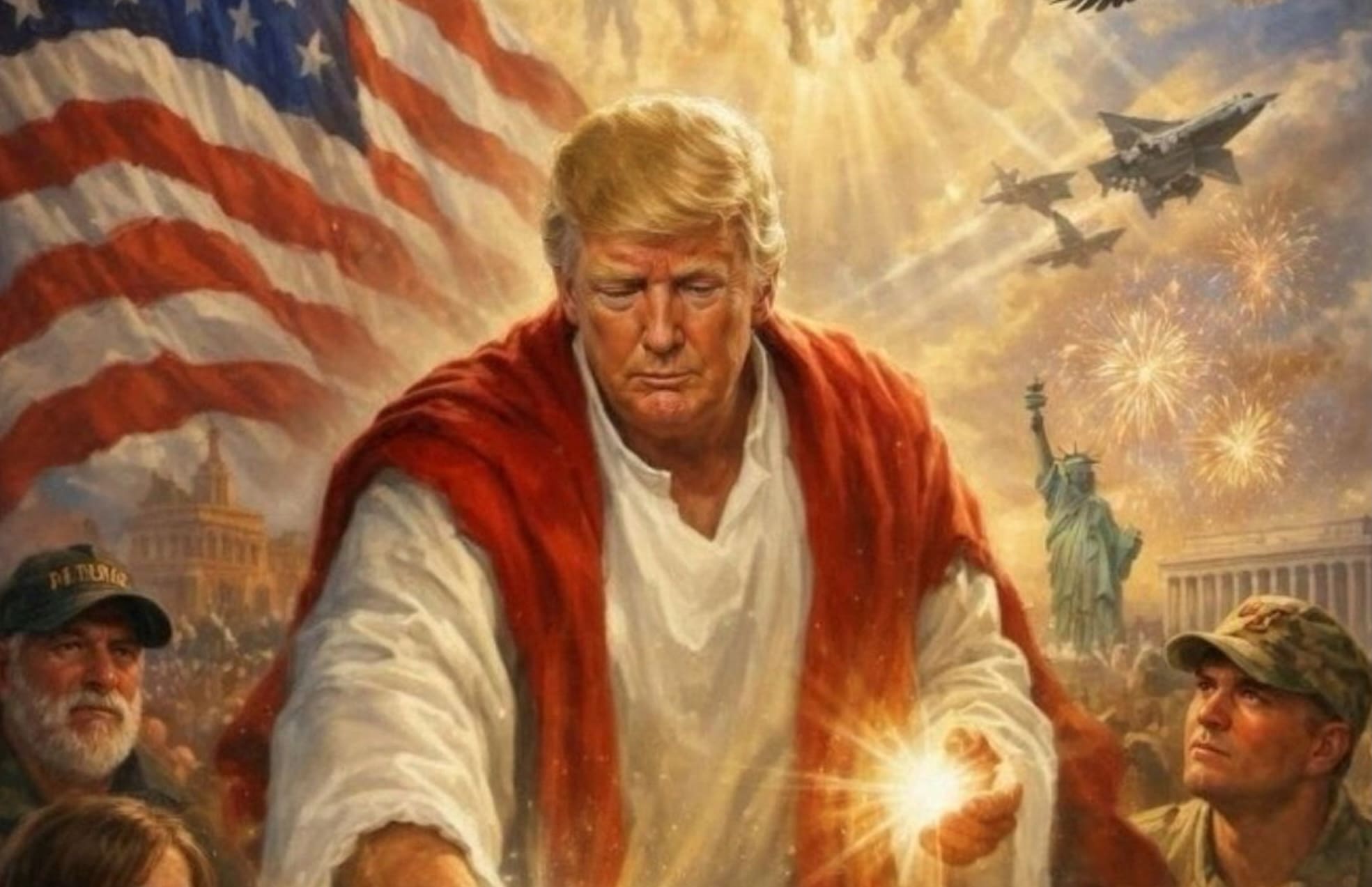 You are currently viewing Etats-Unis : Donald Trump retire l’image le représentant en Jésus après la colère de la droite religieuse