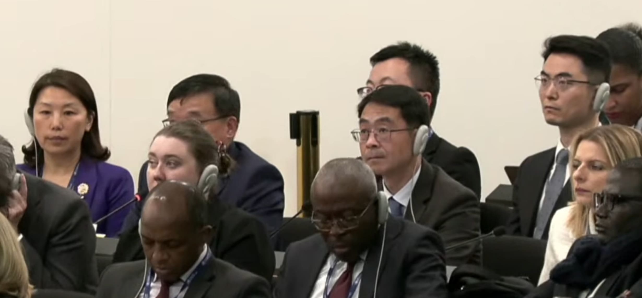 La délégation Taïwanaise lors de la 79e Assemblée mondiale de la Santé. Image : Capture d'écran OMS.
