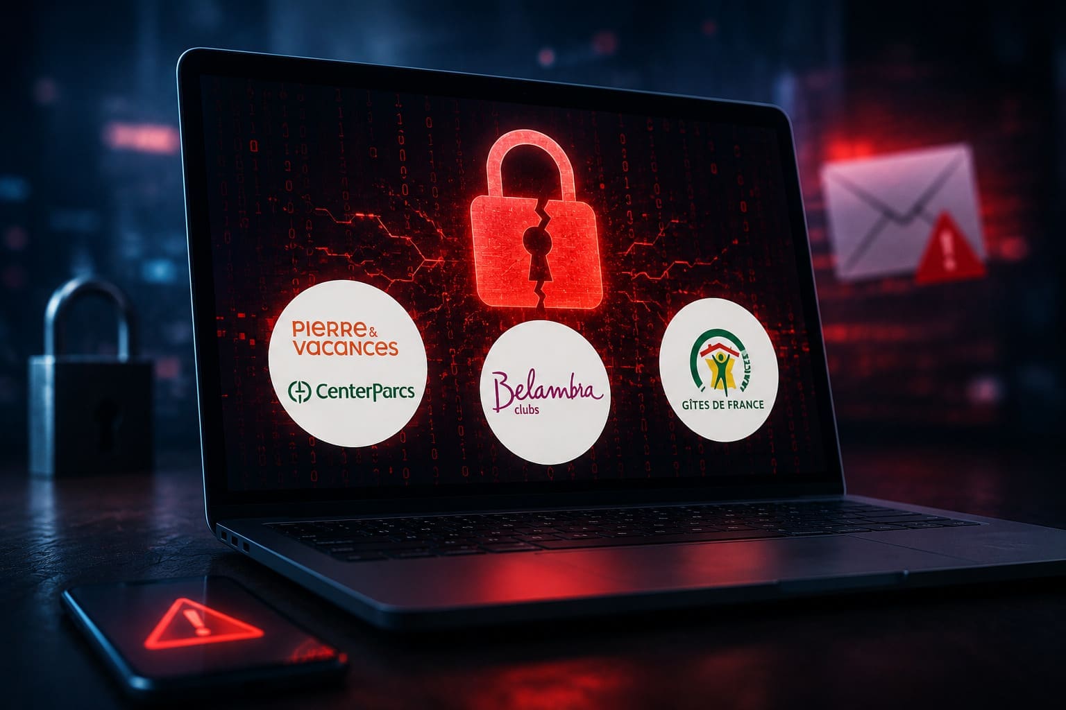 Image d'illustration de cyber attaque générée par IA.