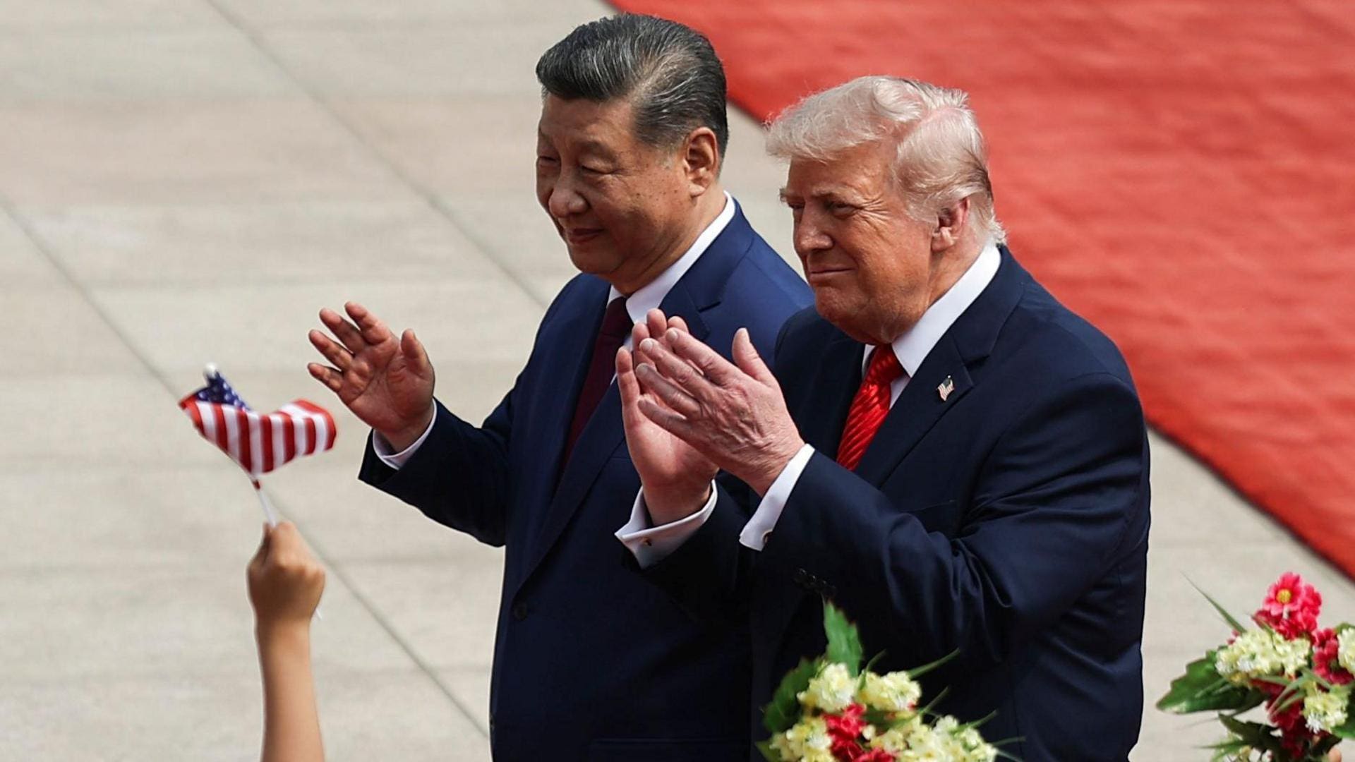Xi Jinping et Donald Trump. Photo : Capture d'écran BBC.