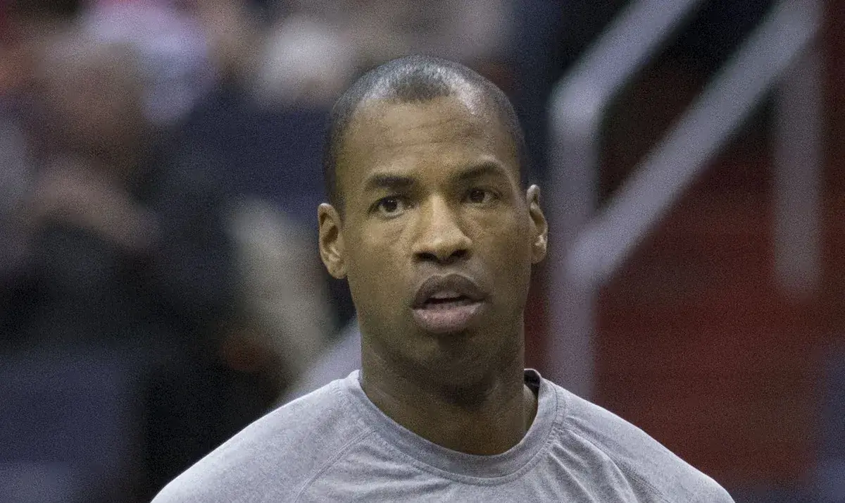 Jason Collins sous le maillot des Brooklyn Nets en 2014
