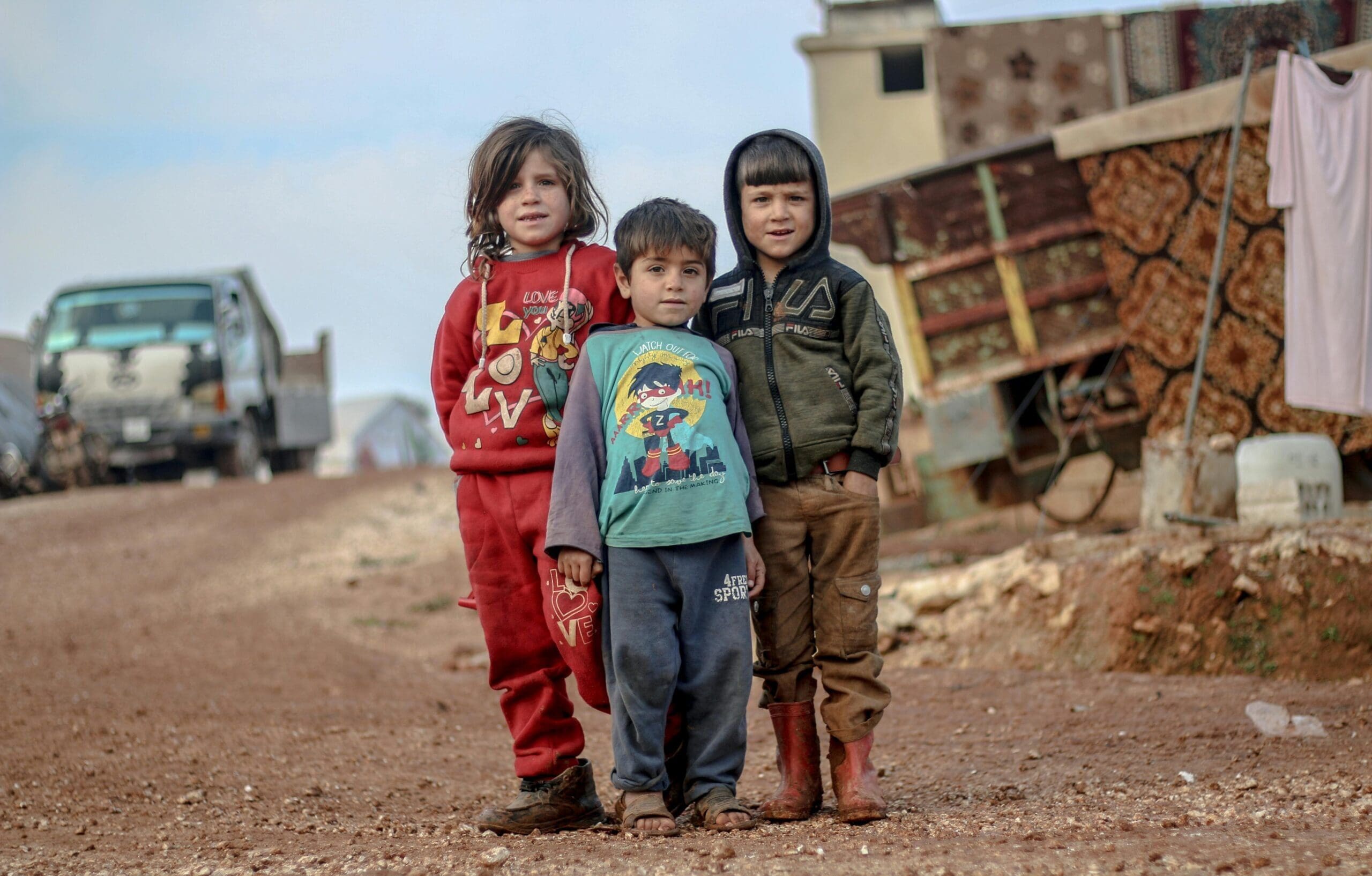 Enfants syriens à Idleb. Photo : Pexels - Ahmed akacha.