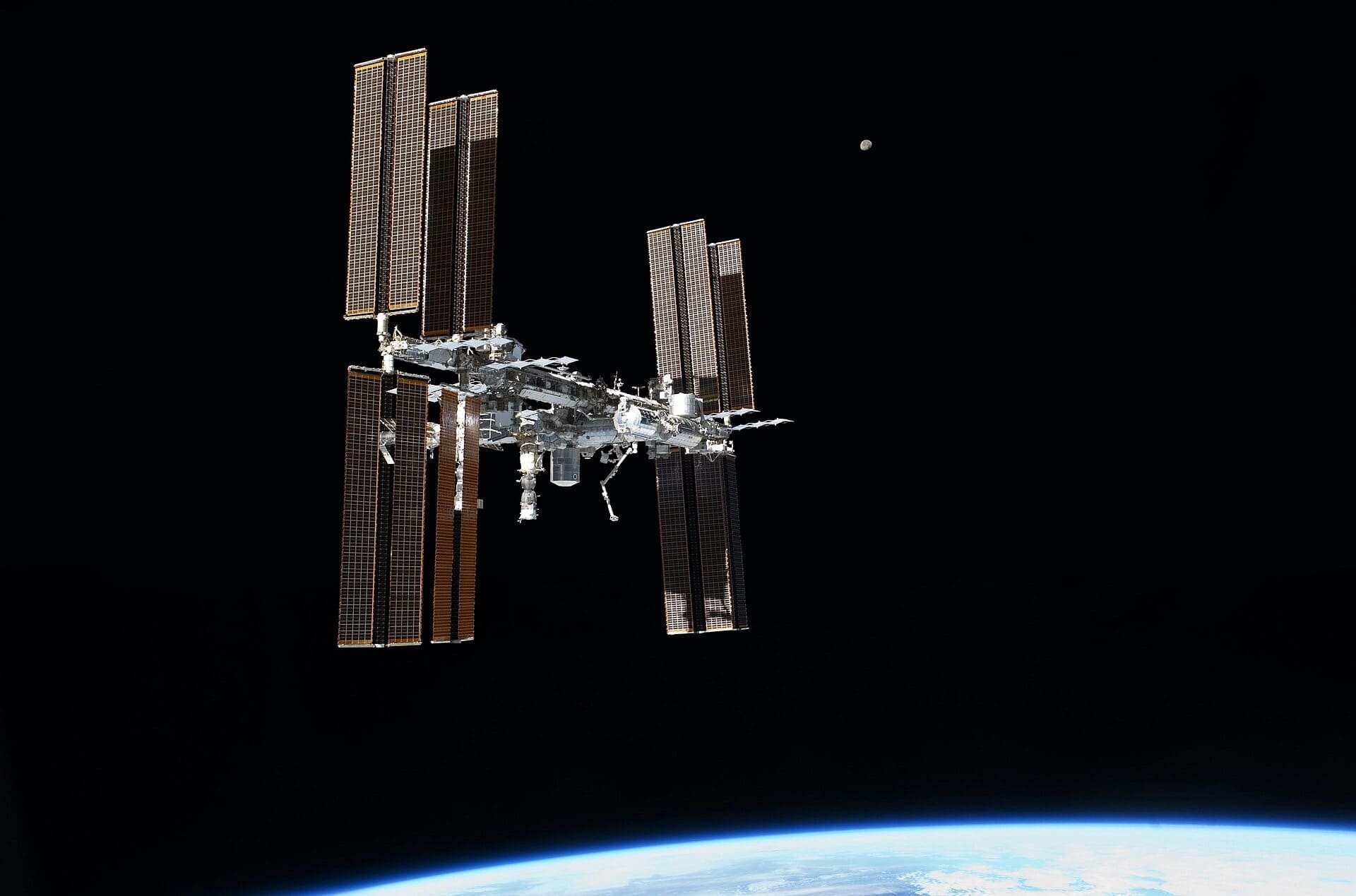 Station spatiale internationale (ISS). Photo : Wikimedia Commons.