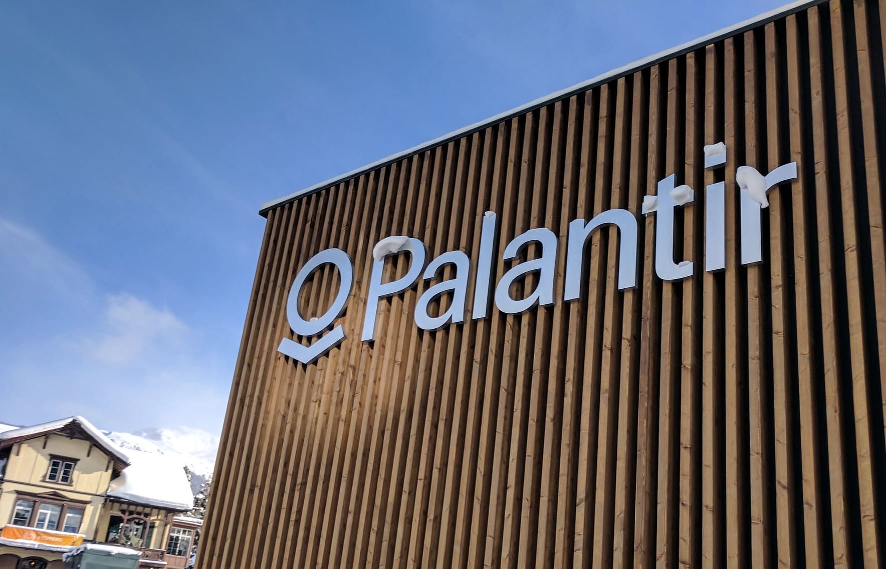 Pavillon de Palantir à Davos. Photo : @Cory Doctorow/FlickR