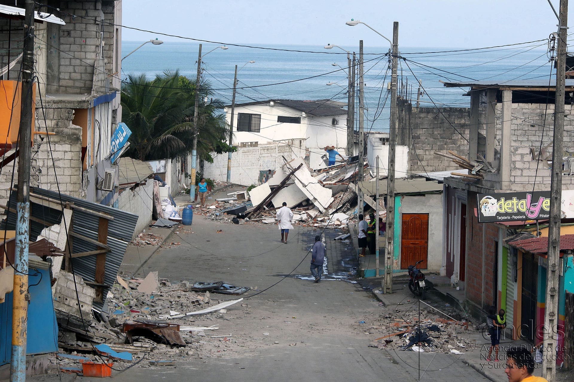 Un séisme dévastateur a frappé le canton de Pedernales, en Équateur, 2016. Photo : Wikimédia.